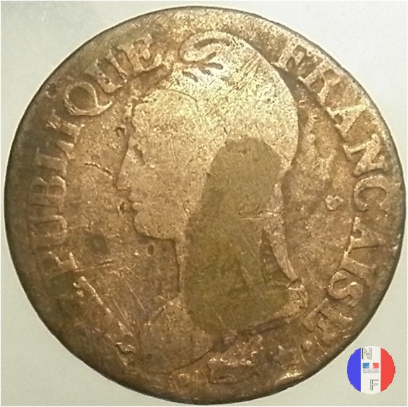 5 centesimi Dupré 1798-1799 (Parigi)