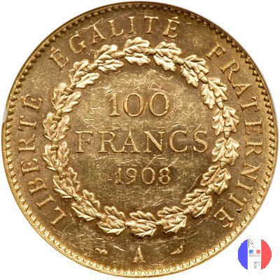 100 franchi Genio 1908 (Parigi)