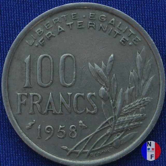 100 franchi 1958 (Parigi)