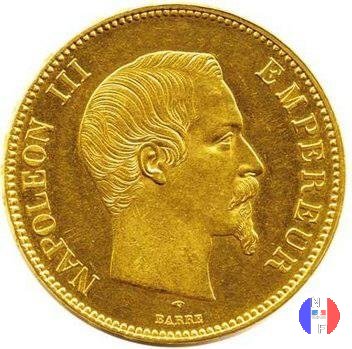 100 franchi - testa nuda 1855 (Parigi)