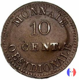 10 centesimi - LL in corona 1814 (Anversa)