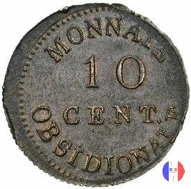 10 centesimi - LL in corona 1814 (Anversa)