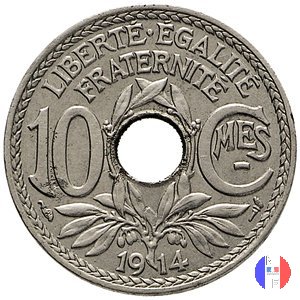 10 centesimi Lindauer 1914 (Parigi)