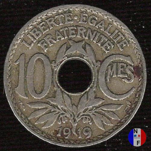 10 centesimi Lindauer 1919 (Parigi)