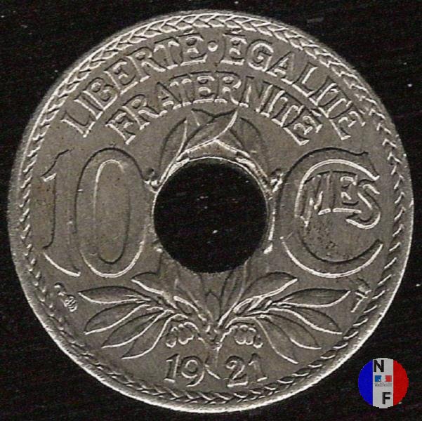 10 centesimi Lindauer 1921 (Parigi)