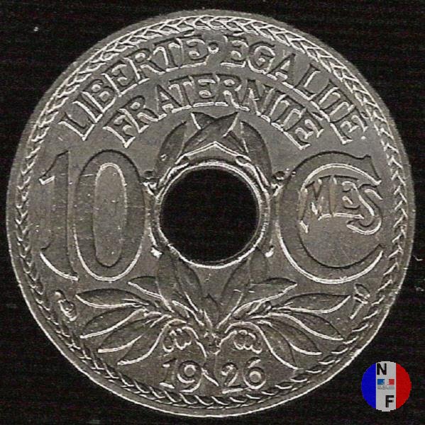 10 centesimi Lindauer 1926 (Parigi)