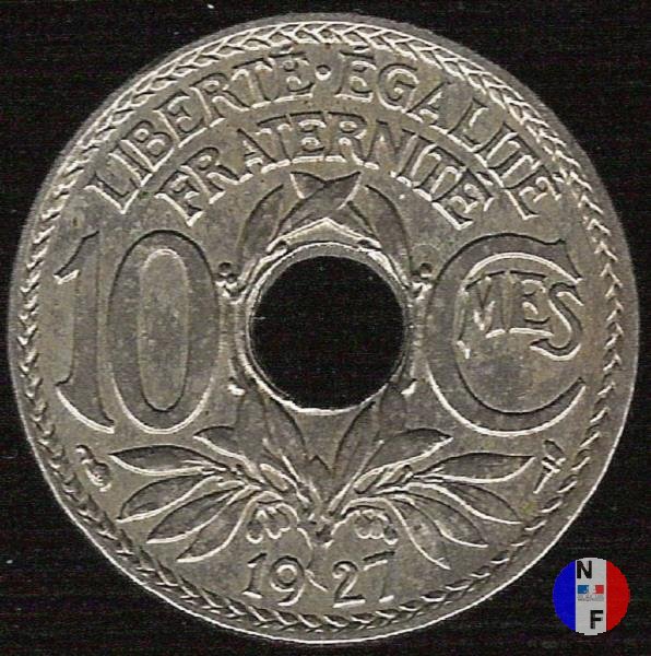 10 centesimi Lindauer 1927 (Parigi)