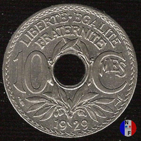 10 centesimi Lindauer 1929 (Parigi)