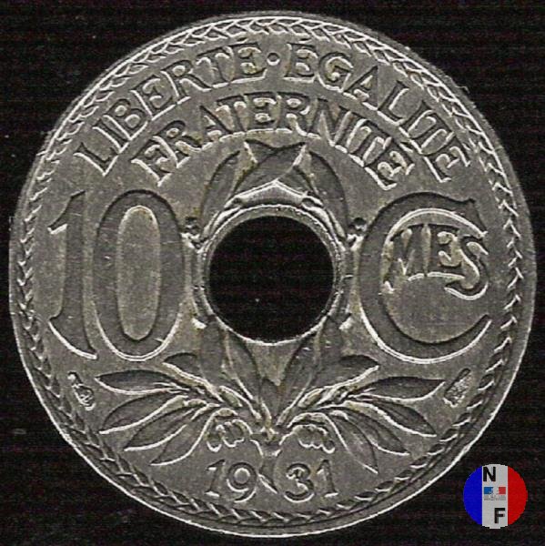 10 centesimi Lindauer 1931 (Parigi)