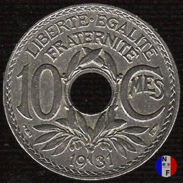 10 centesimi Lindauer 1931 (Parigi)