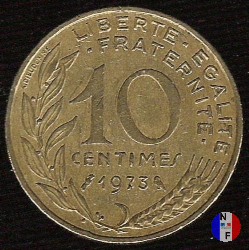 10 centesimi 1973 (Parigi)