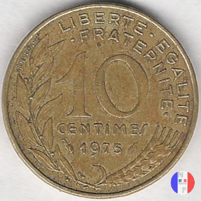 10 centesimi 1975 (Pessac)