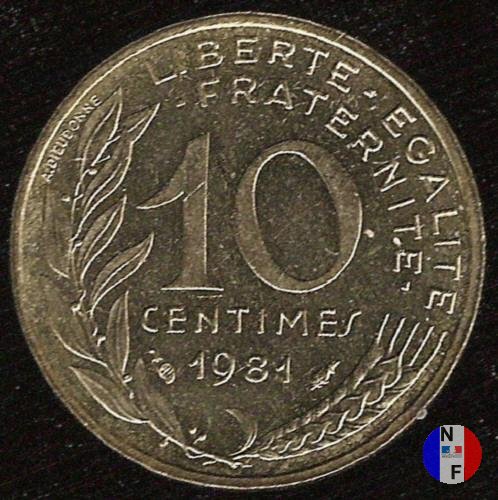 10 centesimi 1981 (Pessac)