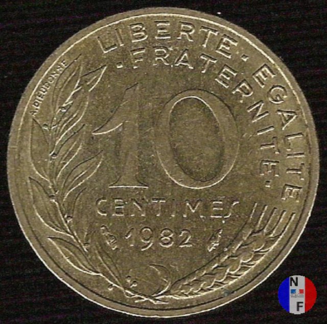 10 centesimi 1982 (Pessac)