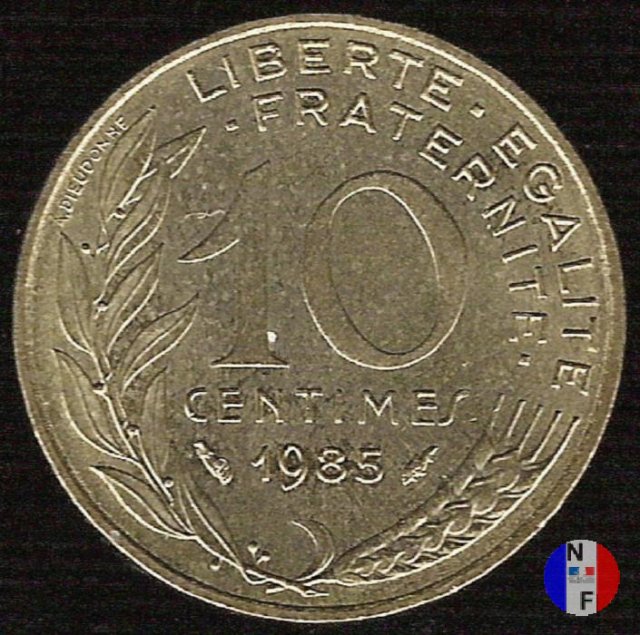 10 centesimi 1985 (Pessac)