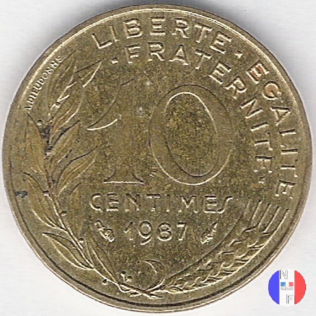 10 centesimi 1987 (Pessac)