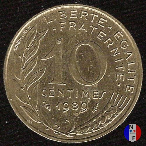 10 centesimi 1989 (Pessac)