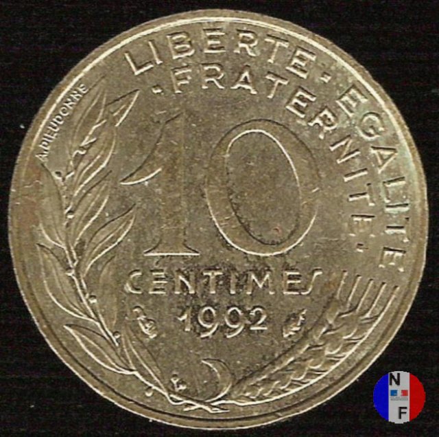 10 centesimi 1992 (Pessac)