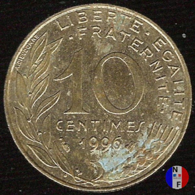 10 centesimi 1996 (Pessac)