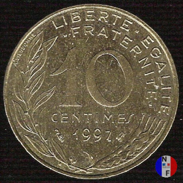 10 centesimi 1997 (Pessac)