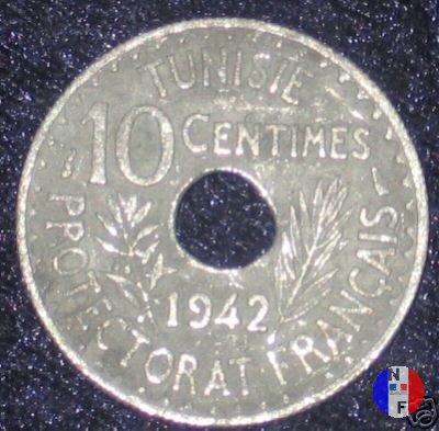 10 centesimi zinco 1942 (Parigi)