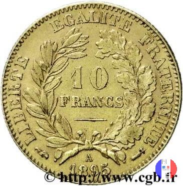 10 franchi Cerere 1895 (Parigi)