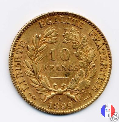 10 franchi Cerere 1899 (Parigi)