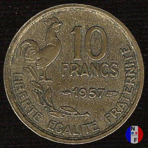 10 franchi Guiraud 1957 (Parigi)