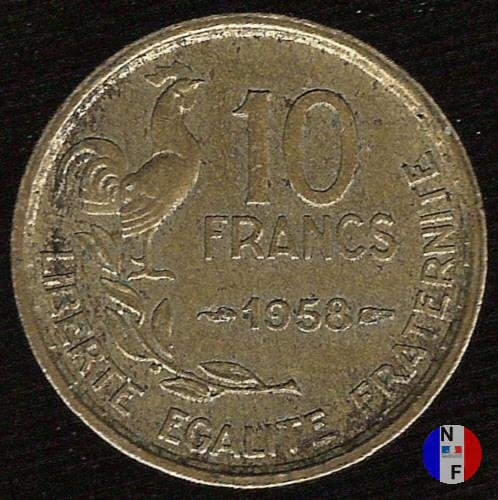 10 franchi Guiraud 1958 (Parigi)