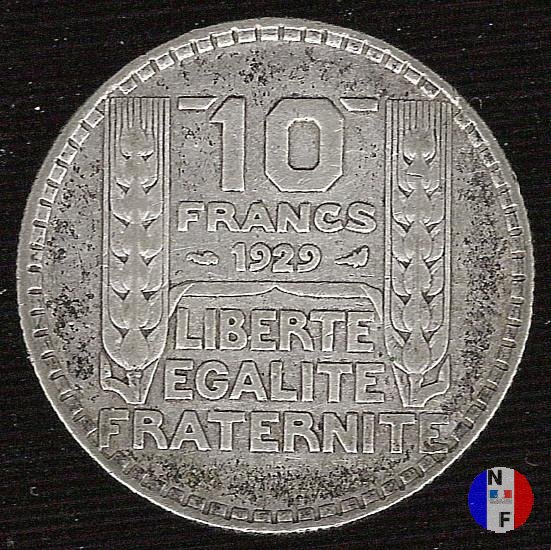 10 franchi Turin 1929 (Parigi)