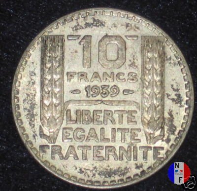 10 franchi Turin 1939 (Parigi)