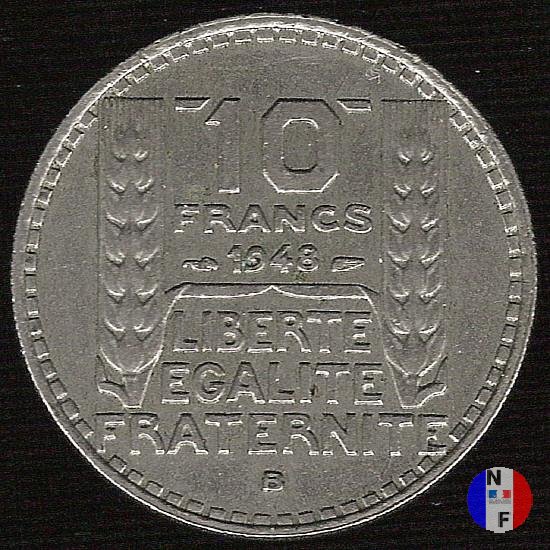 10 franchi Turin 1948 (Beaumont Le Roger)