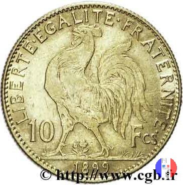 10 franchi gallo 1899 (Parigi)