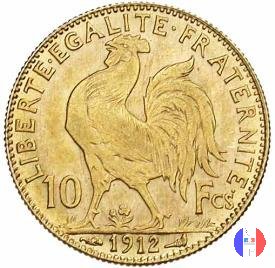 10 franchi gallo 1912 (Parigi)