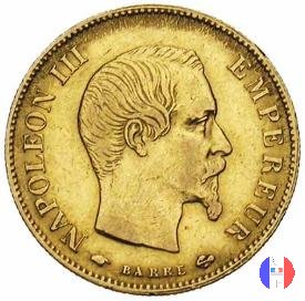 10 franchi - testa nuda, grande modulo 1859 (Parigi)