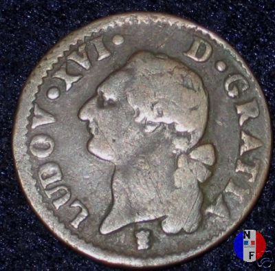 12 deniers (sol) 1784 (Limoges)