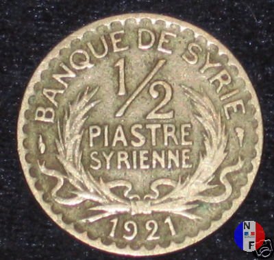 1/2 piastra - I tipo 1921 (Parigi)