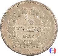 1/4 di franco 1836 (Parigi)