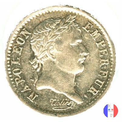 1/4 di franco - testa laureata 1809 (Parigi)