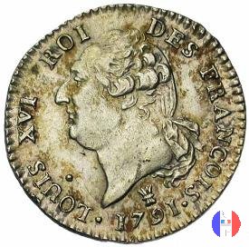 15 sols - tipo françois 1791 (Limoges)