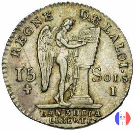 15 sols - tipo françois 1791 (Limoges)