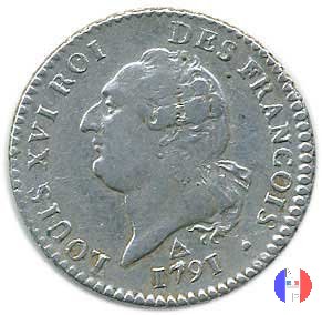 15 sols - tipo françois 1791 (Orleans)