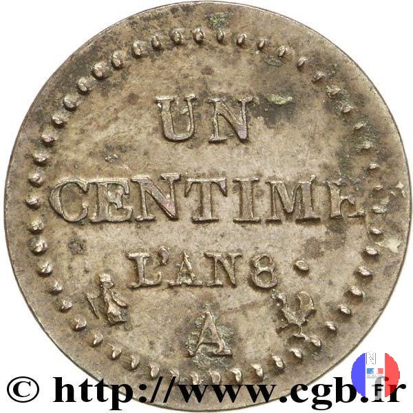 1 centesimo 1799-1800 (Parigi)