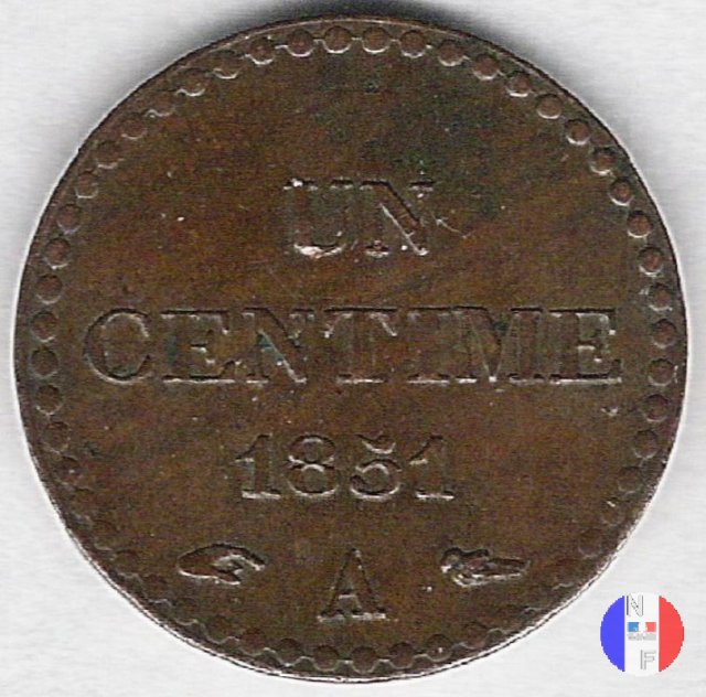 1 centesimo 1851 (Parigi)