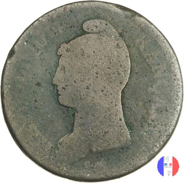 1 decimo - monete da 2 decimi modificate 1796-1797 (Parigi)