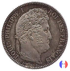 1 franco - testa coronata 1847 (Parigi)