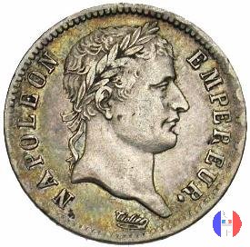 1 franco - testa laureata, tipo Empire 1810 (Parigi)