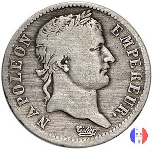 1 franco - testa laureata, tipo Empire 1812 (Torino)