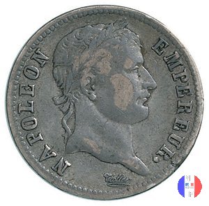 1 franco - testa laureata, tipo Empire 1812 (Roma)