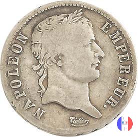 1 franco - testa laureata, tipo Empire 1813 (Genova)